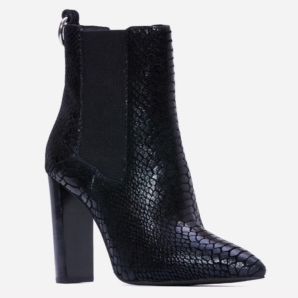 PAIGE Kingston Snakeskin Booties